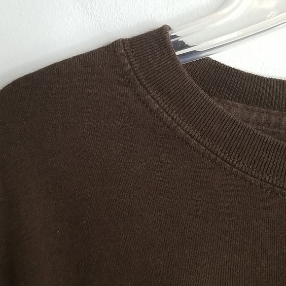 PELLA Brown Long Sleeve Crew Neck Tee XL - Picture 4 of 6